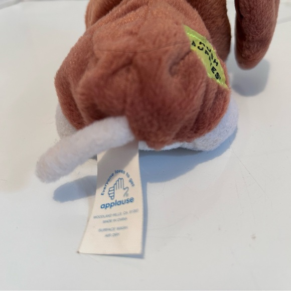 Applause Hush Puppies 6" Bean Bag Plush Basset Hound Dog - Picture 4 of 7